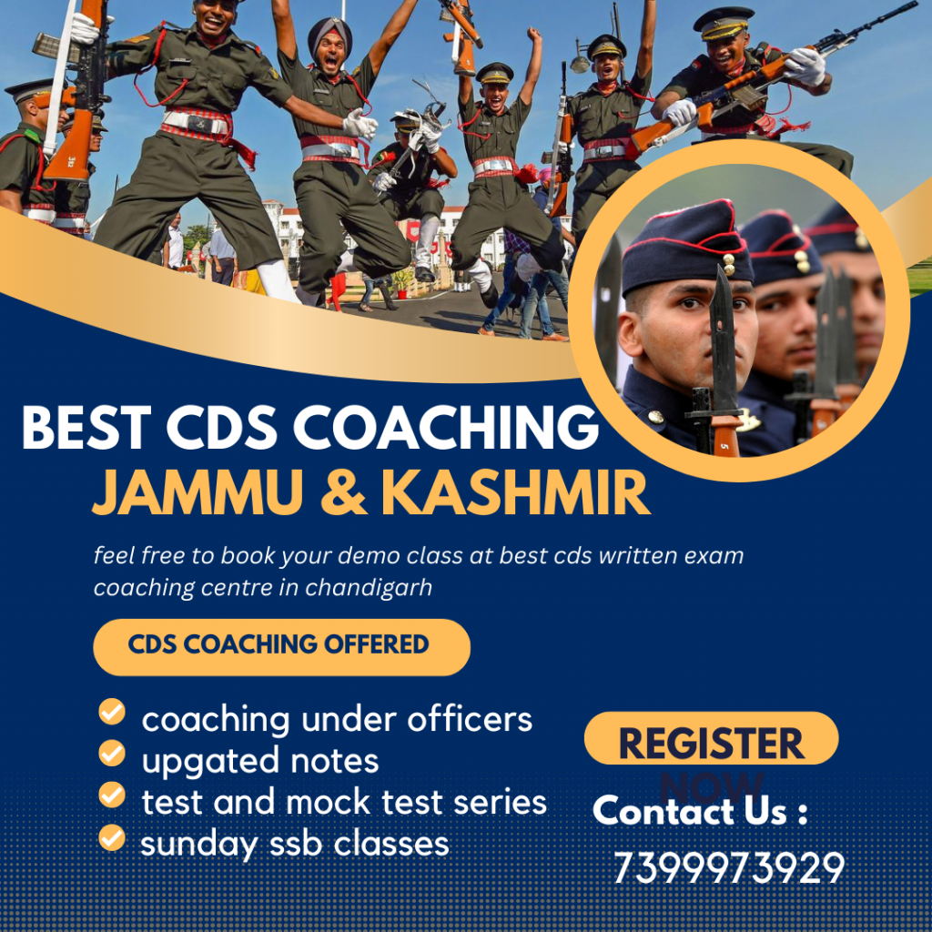 Best CDS Written Exam Coaching Centre In jammu and kashmir